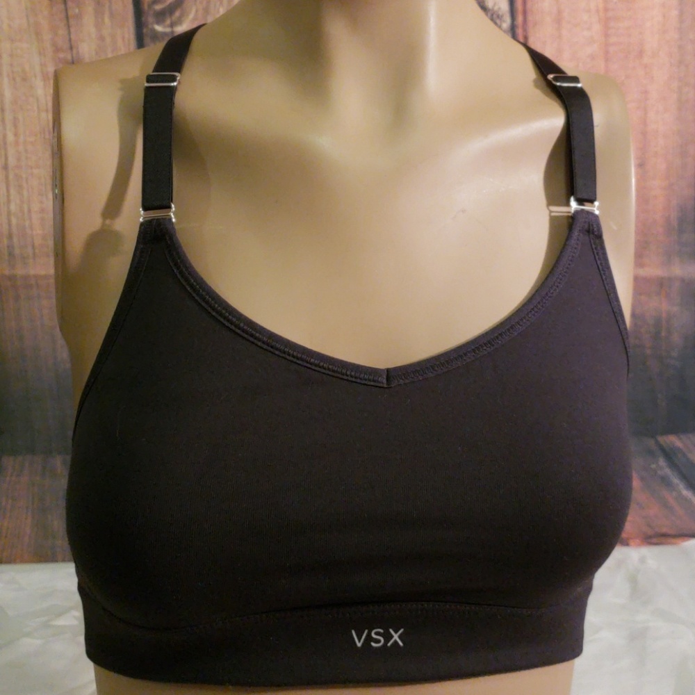 Victoria Secret sports bra black  razorback